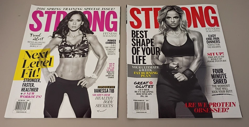 2015-16 Women's Strong fitness Magazine lot of two   Foto 1 de 3