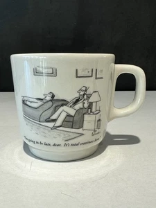 FISHES EDDY THE NEW YORKER COLLECTION DINER MUG — THERAPY/PSYCHOLOGIST THEMED - Picture 1 of 10