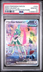 Iron Valiant Ex #249 2023 Pokemon Par En-Paradox Rift PSA 10 SIR - Picture 1 of 2