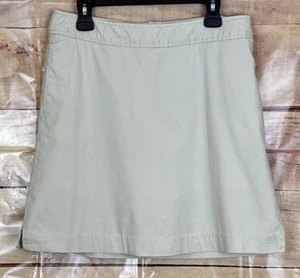 Vineyard Vines Damen 12 hellbraun Activewear Skort verstellbare Taille Reißverschlusstaschen Baumwolle - Bild 1 von 10