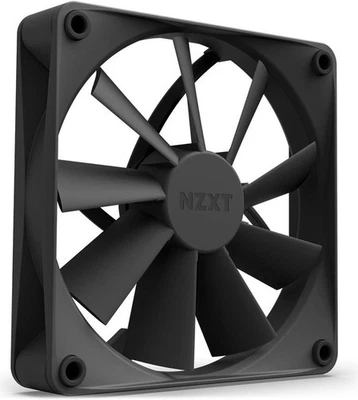 NZXT F120Q Quiet Airflow 120mm PWM Fan - Black, FDB Bearing, Anti-Vibration -OEM - Image 1 of 4