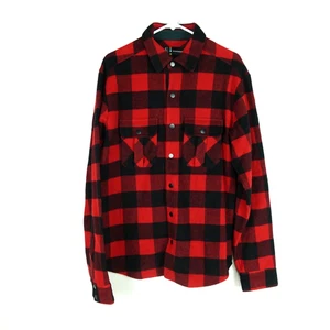 Smartwool Shirt Jacket Mens SZ M Anchor Line Wool Blend Snap Up Plaid Tartan - Picture 1 of 10