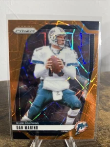2024 Panini Prizm Dan Marino Orange Lazer Parallel #182 Dolphins - Bild 1 von 2