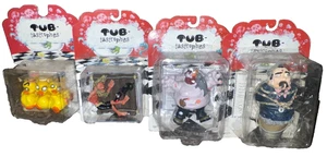 Lot of 4 NIB Vintage 2004 Tub-Tastrophes Horror Action Figures Bleeding Edge - Picture 1 of 7