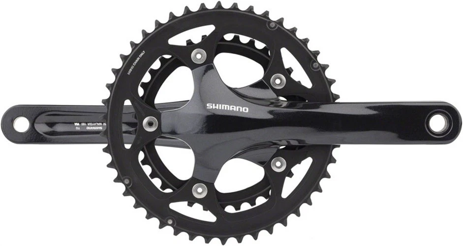 Shimano FC-R345-L Crankset - 175mm, 9-Speed, 50/34t, 5-bolt / 110