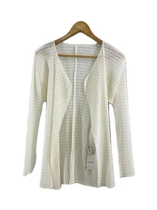 Pleats Please ISSEY MIYAKE Knit Sweater Thin Polyester White - Picture 1 of 6