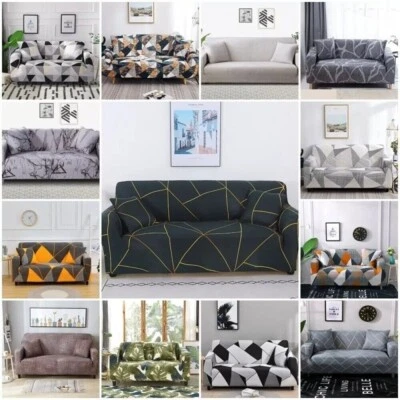 1 2 3 4Seater Sofa Cover Elastic Settee Stretch Slipcover Couch Floral Protector - Image 1 of 4