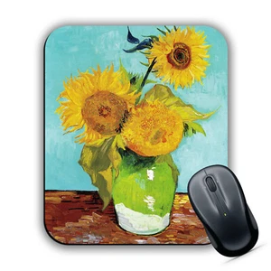 Three Sunflowers Vincent Van Gogh High Quality Classic Art Print MOUSE MAT Pad - Picture 1 of 3