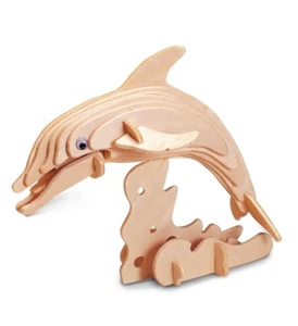 Kids 3D Wooden Illuminated Puzzle Age 8+Dinosaur Wood Craft Construction Kit - Picture 1 of 3