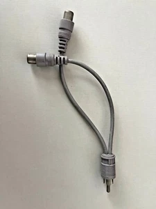 Cable divisor Y adaptador de audio RCA macho a 2 RCA hembra vintage de 6 pulgadas 6" - Imagen 1 de 3