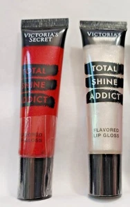 Victoria's Secret Total Shine Addict Flavor Lip Gloss - Iced OR Juicy Ruby - Picture 1 of 5