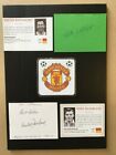 Signed card & unsigned picture of NOEL MCFARLANE the MANCHESTER UTD footballer