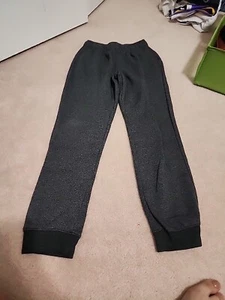 Cat & Jack Kids Grey Gray Fleece Line Sweatpants Cuffed Joggers Size Large - Picture 1 of 3