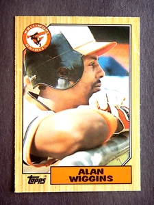 Carta Baseball Alan Wiggins #126T Topps Traded 1987 (Baltimore Orioles) - Foto 1 di 2
