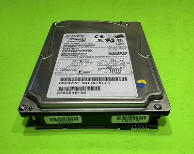 Sun 370-3649 9.1GB 3.5-inch 10K RPM 80-Pin SCSI HDD Seagate ST39102LC, Tested! - Image 1 of 4
