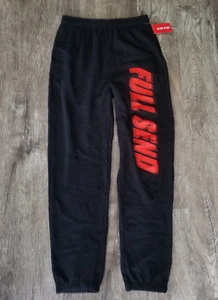 NEW Men's Nelk Boys FULL SEND Black Sweatpants Size M Medium NWT - Picture 1 of 4