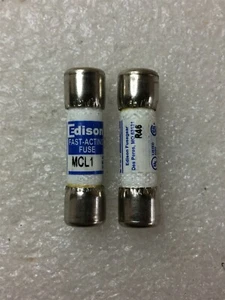MCL1 EDISON FUSIBLE ENANO ACCIÓN RÁPIDA 600V 1A 2 PIEZAS - Imagen 1 de 2