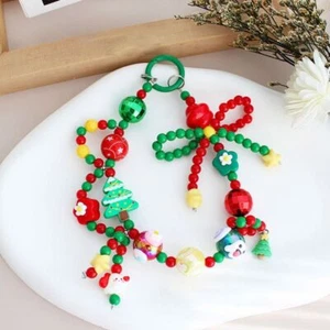Xmas Tree Phone Charm Rope Christmas Mobile Chain Lanyard New Phone Choker Bag - Zdjęcie 1 z 5