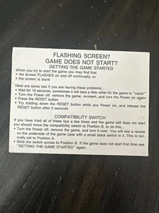 Flashing Screen? Game Does Not Start? Card Only Nintendo - Picture 1 of 4