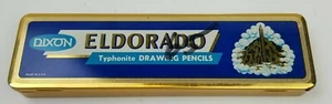 7 VINTAGE DIXON ELDORADO TYPHONITE 6H LEAD DRAWING PENCILS IN ORIG TIN 1 IS USED - Picture 1 of 10