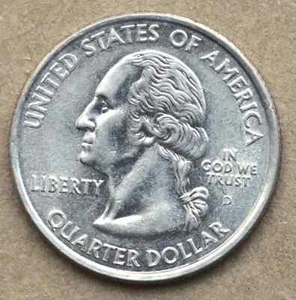 2000 Virginia "P" United States Quarter Dollar Ungraded Circulated Coin KM#309 - Picture 1 of 2
