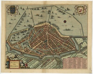 Antique Map of the City of Hoorn by Janssonius (c.1700) - Picture 1 of 1
