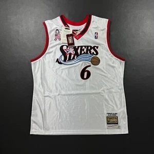 100% Authentic Allen Iverson Dr J Mitchell Ness 2002 All Star Jersey Size 52 2XL - Picture 1 of 8