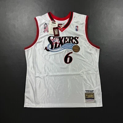 Camiseta deportiva 100 % auténtica Allen Iverson Dr J Mitchell Ness 2002 All Star talla 52 2XL Foto 1 de 4