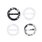 4 Pcs Round Scarf Clip Rings Trendy Clothing Corner Knotted Buckles Decorative