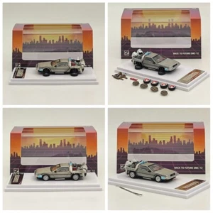 DCM 1:64 Regreso al Futuro DMC-12 Máquina del Tiempo Modelos Diecast Colección de Coches - Imagen 1 de 17