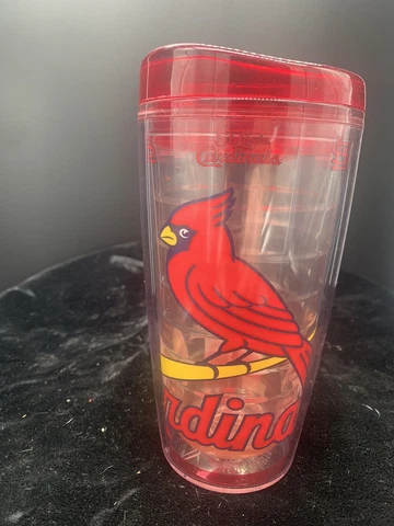 MLB St. Louis Cardinals Plastic 16oz Tumbler Tritan USA Hot Cold Cover