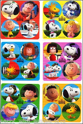 Pegatinas de cacahuetes puntos x 24 puntos - Favores fiesta de cumpleaños pegatinas Snoopy Charlie Foto 1 de 2