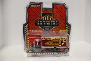 Greenlight Diecast Model International Durastar Box Van Indian Motorcycle CHASE - Picture 1 of 3