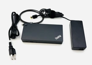 Lenovo ThinkPad USB-C Dock Gen 2 LDC-G2 40AS 03X7609 Docking Station w/CABLES - Picture 1 of 4