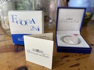 2004 Monnaie De Paris Europa 1 + 1/2 (1.5) Euro Silver Proof Coin with Box, COA - Picture 1 of 2
