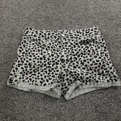 Pantalones Cortos American Eagle Para Mujer 8 Estampado Animal Denim Jean Shortie Mini Micro Flex Foto 1 de 4