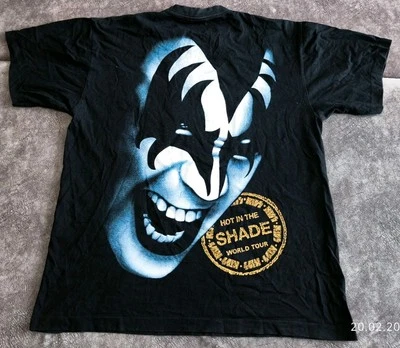 Camiseta Vintage Kiss Hot in the Shade World Tour Adulto XL Negra  Foto 1 de 4