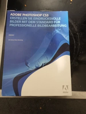 Adobe Photoshop CS3 deutsch Windows Orginal-DVD + Seriennummer - Bild 1 von 4