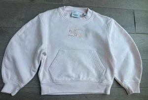 EUC BURBERRY PINK SWEATSHIRT, SZ 6 - Picture 1 of 4