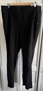 Inc International Concepts Größe 16 schwarz gerades Bein Hose - Bild 1 von 3