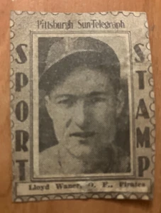 PITTSBURGH PIRATES: 1936 Pittsburgh Sun-Telegraph Sport Stamp Lloyd Waner (HOF) - Picture 1 of 1