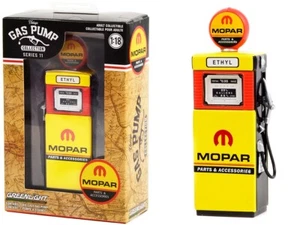 1/18 Greenlight MOPAR 1951 Wayne 505 Vintage Gas Pump Diecast Yellow 14110 B - Picture 1 of 2