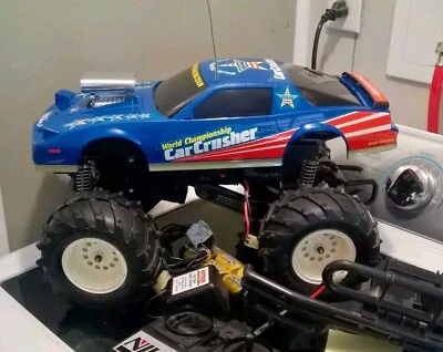 Nikko Firebird Trans Am RC car Works Car crusher lighted Big run off road remote - Image 1 of 4