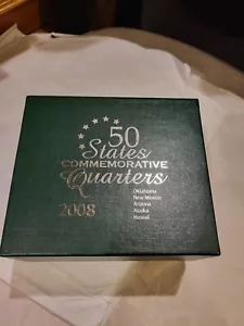 2008 50 States Commemorative Quarters. OK, NM, AZ, AK & HI - Picture 1 of 4