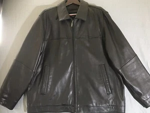 Claiborne Outerwear Men’s Black Lambskin Bomber Jacket -  Size XXL - #94468 - Picture 1 of 11