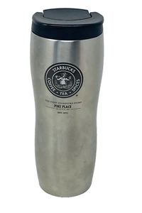 Starbucks Coffee Travel Tumbler Stainless Steel Pike Place Brown Logo 2008 - Bild 1 von 22