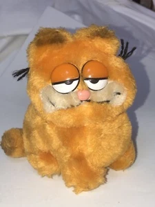 Mini bolsa de frijoles de felpa de 5" vintage años 80 1981 R. Dakin, Garfield Cat - Imagen 1 de 7