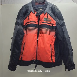 Authentic Harley-Davidson Hill City Switchback Jacket Orange Black 97100-18VM 2X - Picture 1 of 10