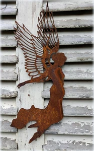 Engel fliegend ⚜️ z. Hängen ⚜️Barock ⚜️ Figur⚜️Metall ⚜️ Advent ⚜️Weihnachten  - Bild 1 von 1