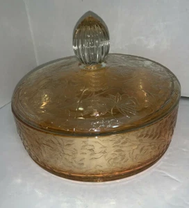 PLATO DE CARAMELO/Queso Luisa Floragold Naranja Caléndula Vintage - Imagen 1 de 12